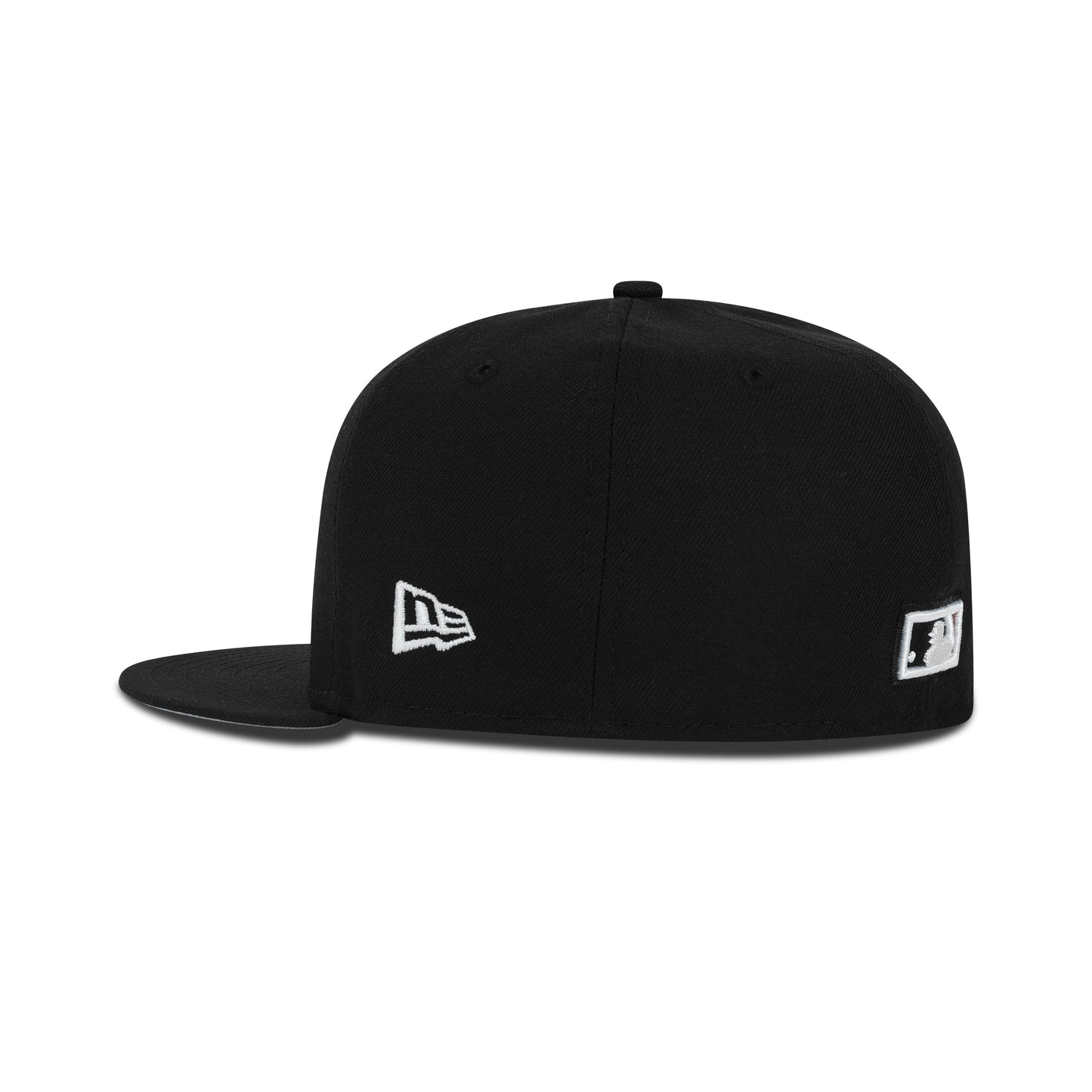 New Era Atlanta Braves Fitted Grey Bottom "Black White Scarlet Red" (1876 Altanta Braves Embroidery)