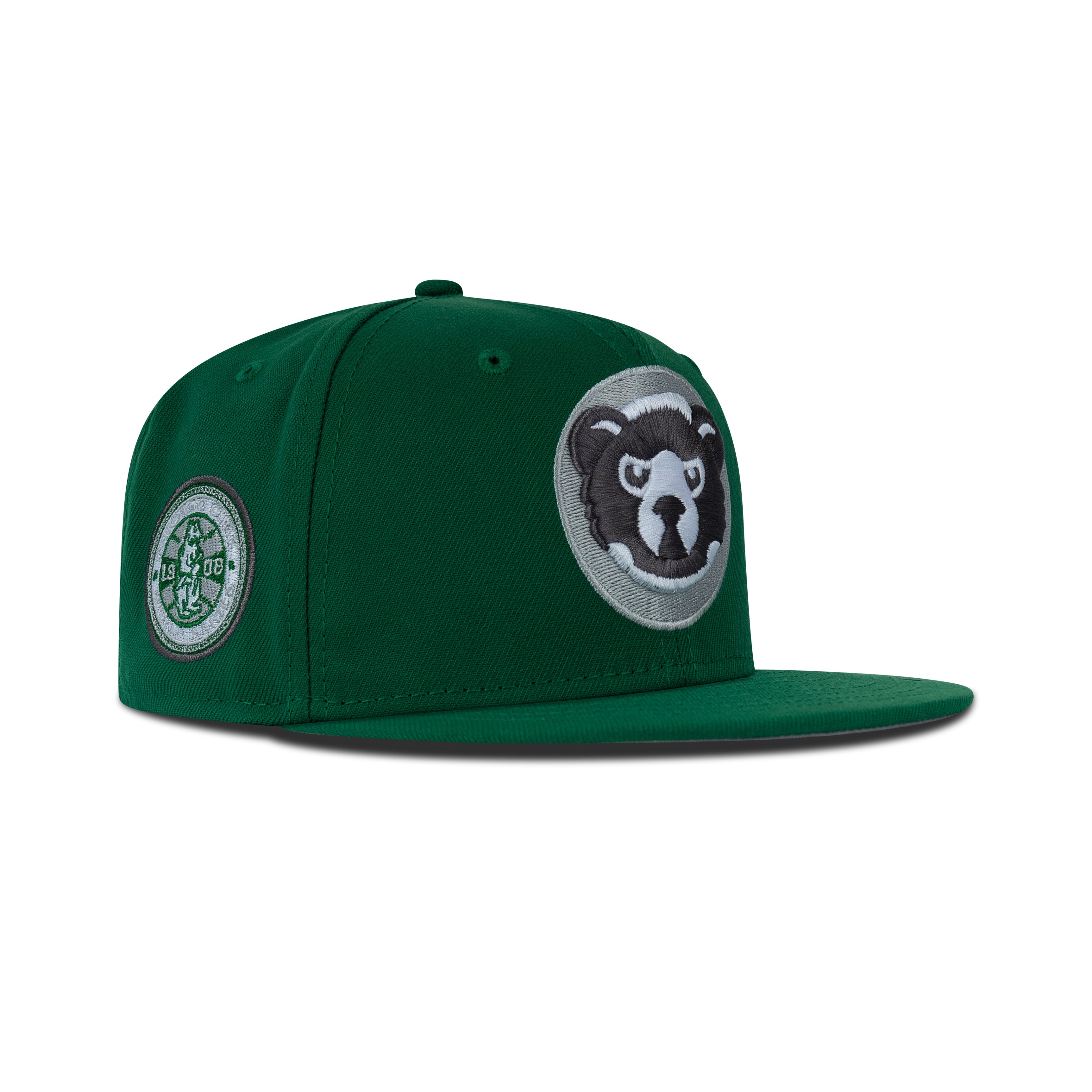 New Era Chicago Cubs Fitted Grey Bottom "Kelly Green Grey White" (1908 World Series Embroidery)