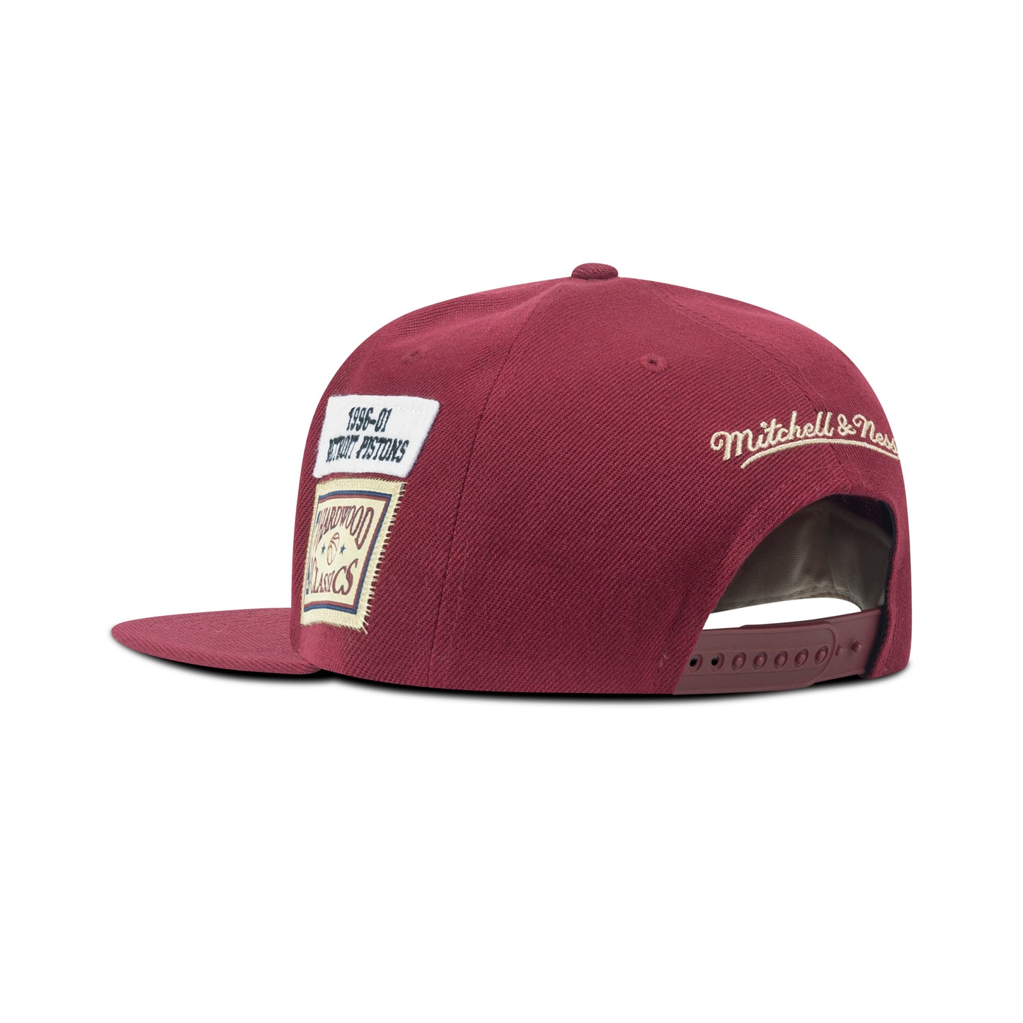 Mitchell & Ness NBA Detroit Pistons The Jockey Green Bottom Snapback "Maroon"