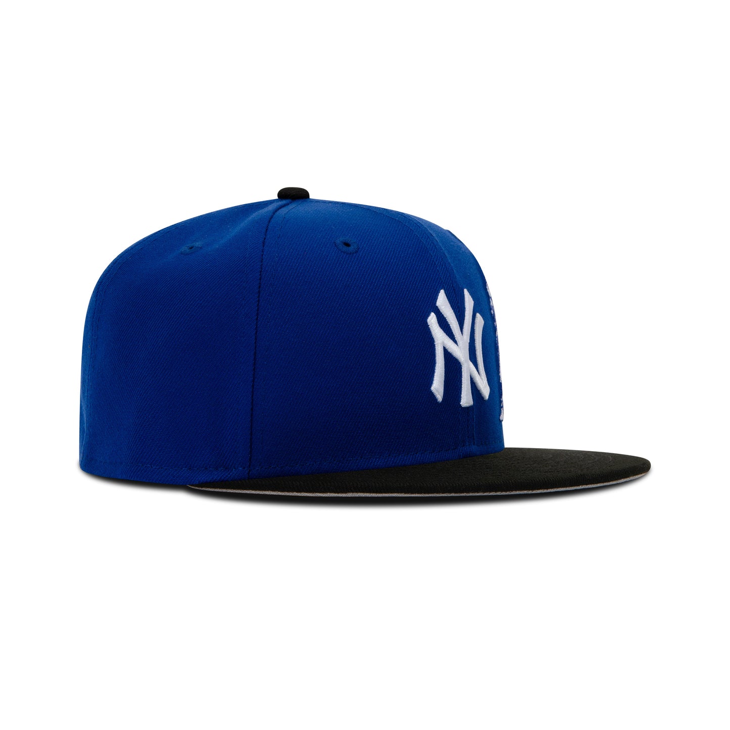 New Era New York Yankees Fitted Grey Bottom "Royal Black White" (Statue of Liberty Embroidery)