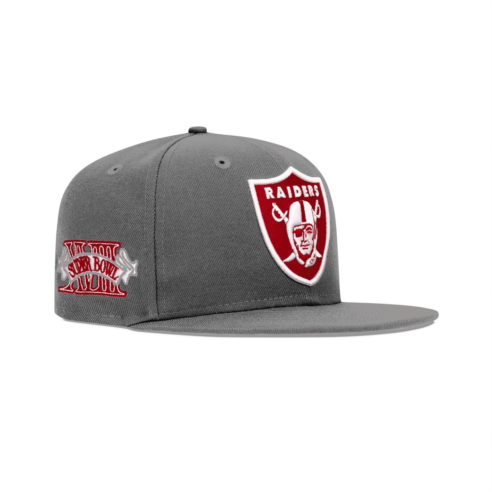 Raiders Fitted Grey Red Dome Peace