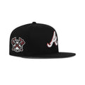New Era Atlanta Braves Fitted Grey Bottom "Black White Scarlet Red" (1876 Altanta Braves Embroidery)
