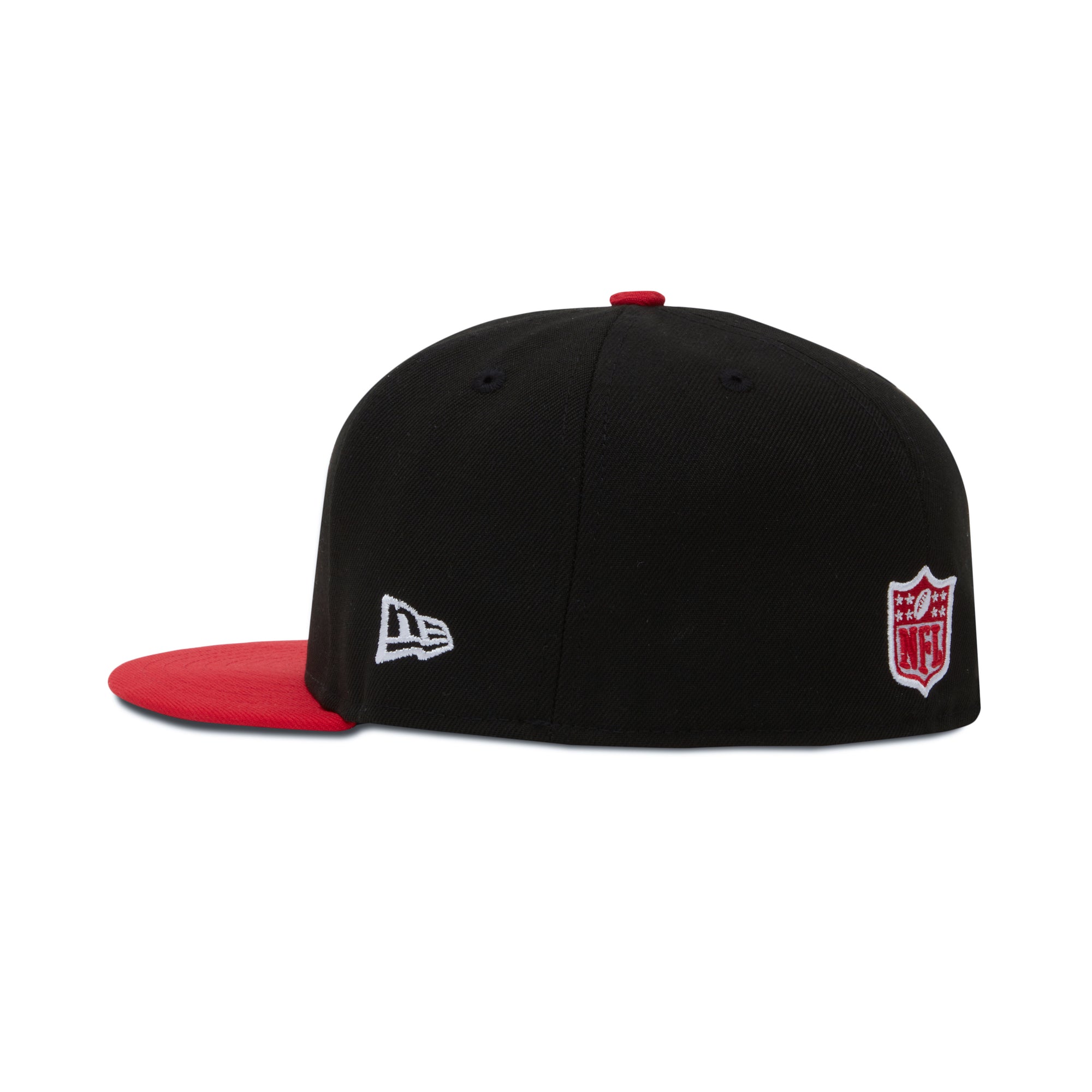 New Era Philadelphia Eagles Fitted Grey Bottom "Black Red" (LII Super Bowl Embroidery)