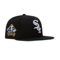 New Era Chicago White Sox Fitted Green Bottom "Black White" (42 Breaking Barriers Embroidery)