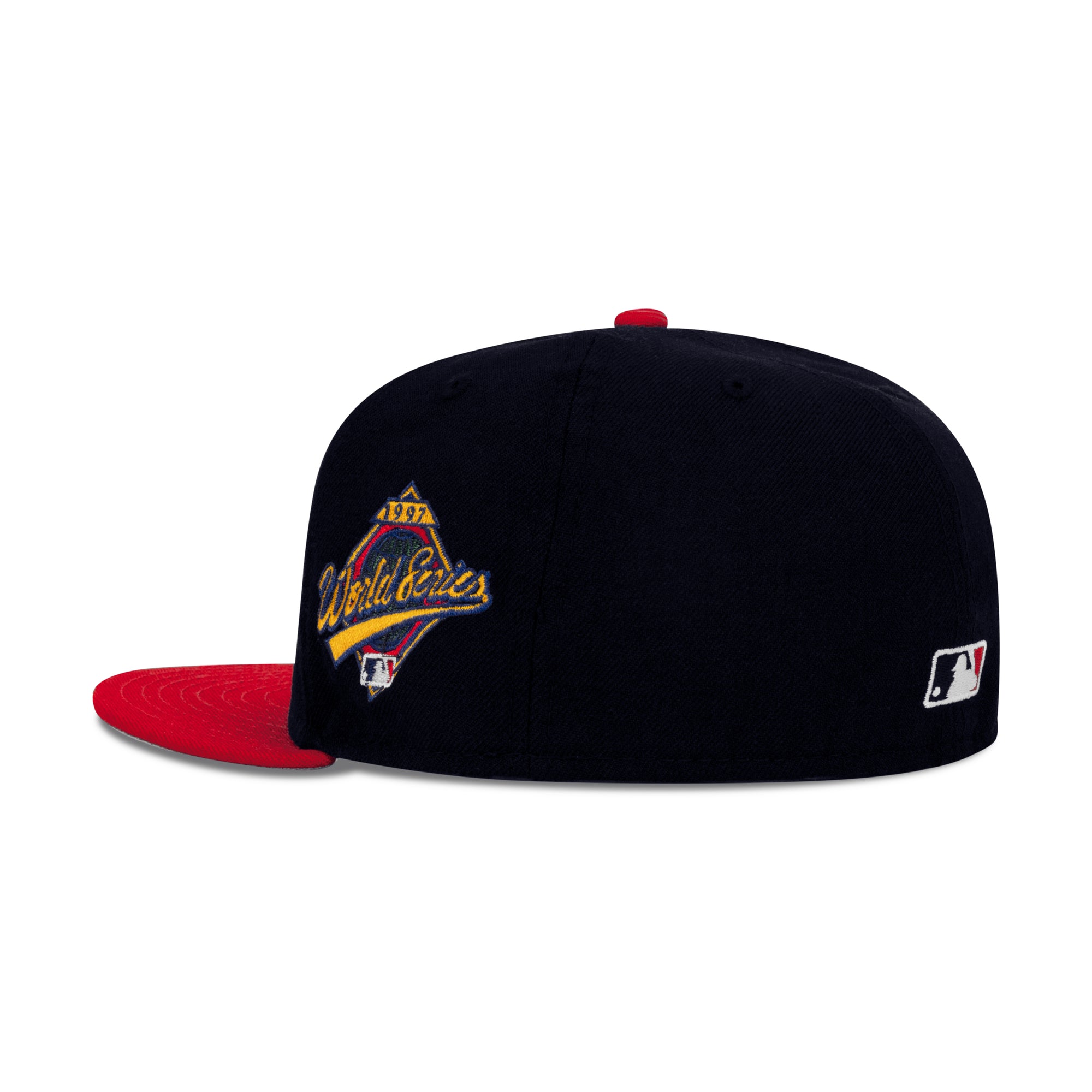 New Era Cleveland Indians Fitted Grey Bottom "Navy Red" (1997 World Series Embroidery)