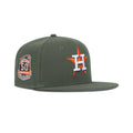 New Era Houston Astros Fitted Grey Bottom "Olive White Orange" (50th Anniversary Embroidery)