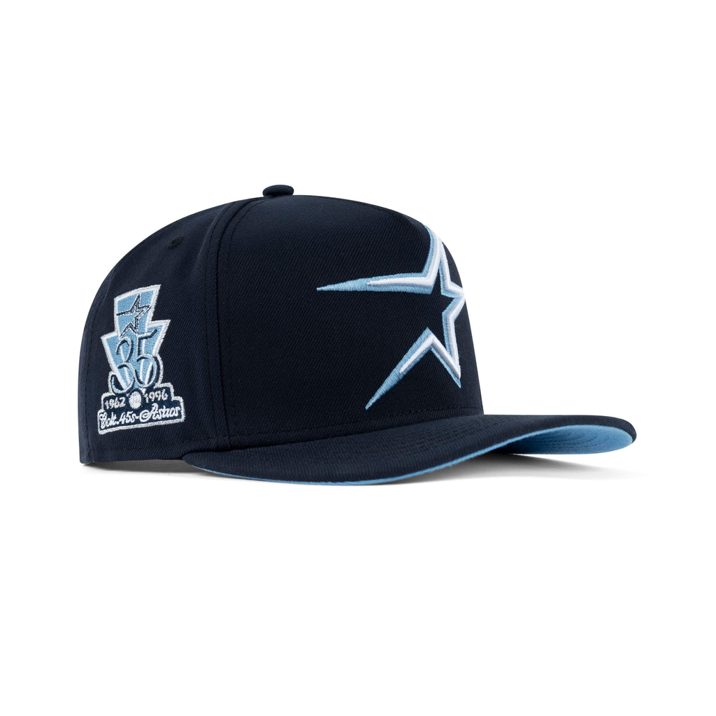 New Era Houston Astros A-Frame Snapback Sky Bottom "Navy Sky White" (1962-1996 35 Years Embroidery)