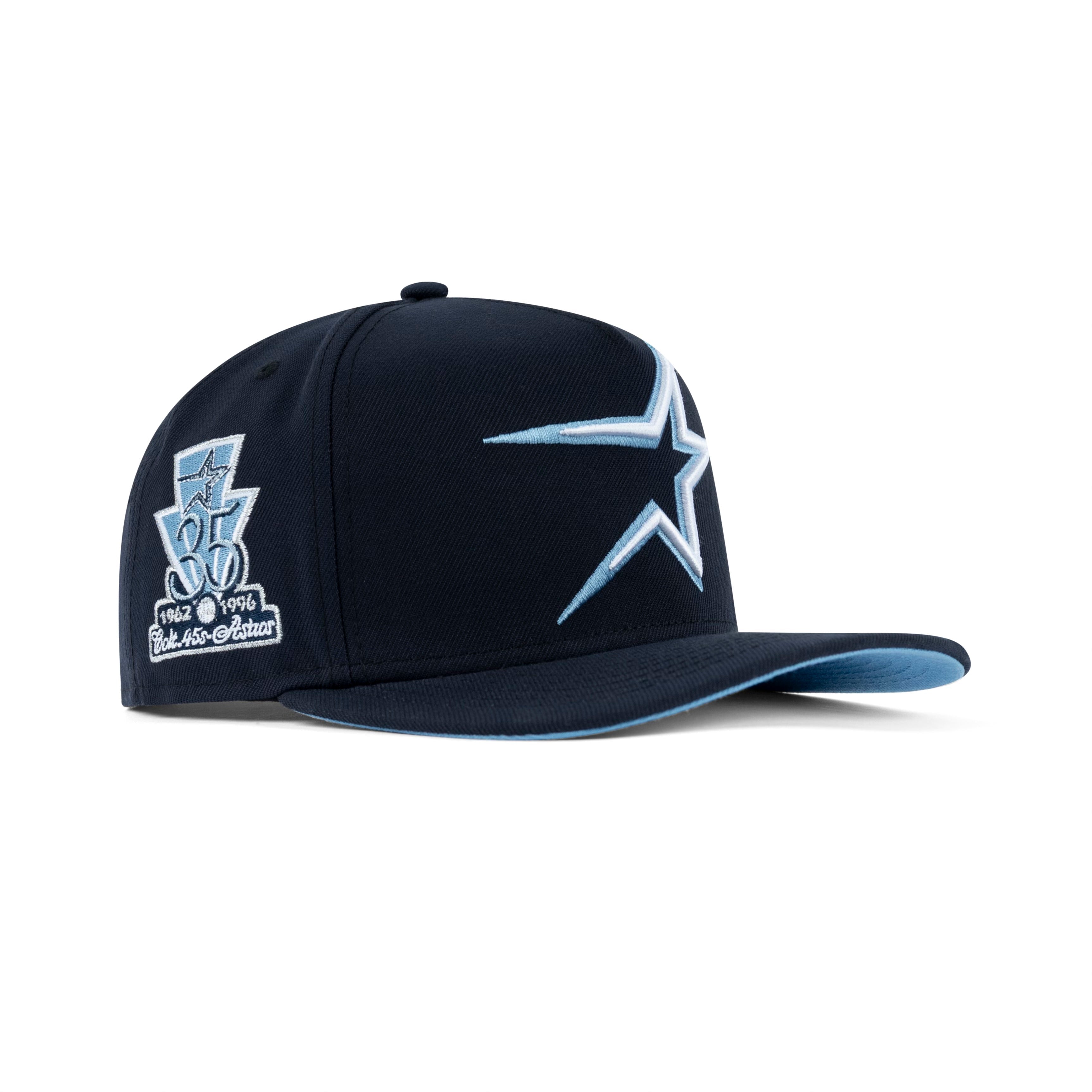 New Era Houston Astros A-Frame Snapback Sky Bottom "Navy Sky White" (1962-1996 35 Years Embroidery)