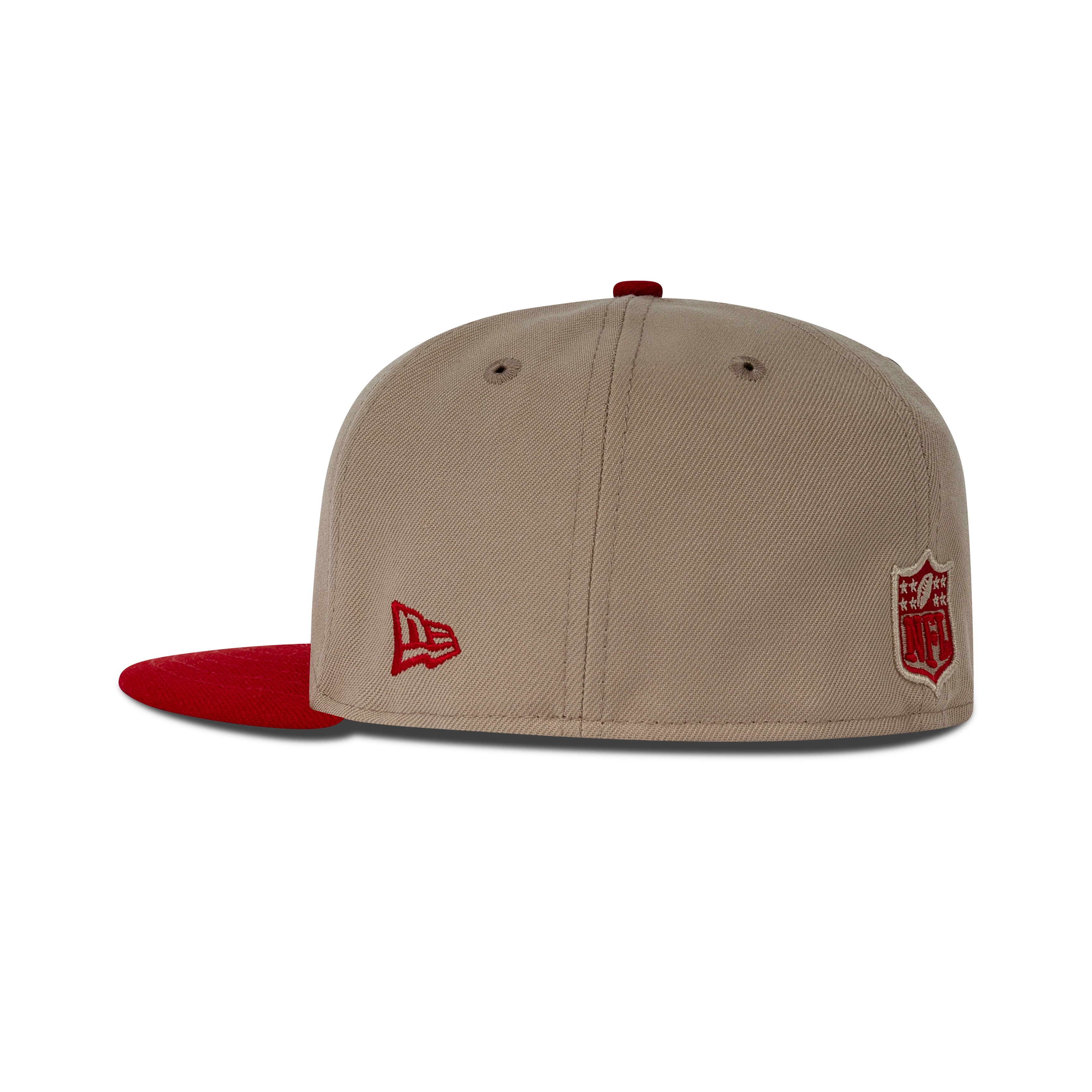 New Era San Francisco 49ers Fitted Grey Bottom "Tan Red White Gold"