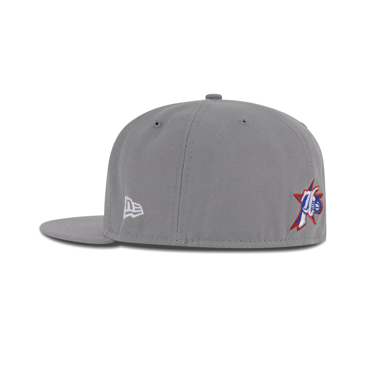 New Era Philadelphia 76ers Fitted "Storm Gray Royal Metallic Red" (2002 NBA All Star Game  Embroidery)
