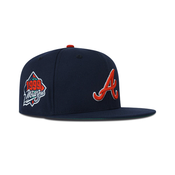 Casquette Réglable Bleu Marine Atlanta Braves Stacked 9FORTY Trucker Adjustable Hat