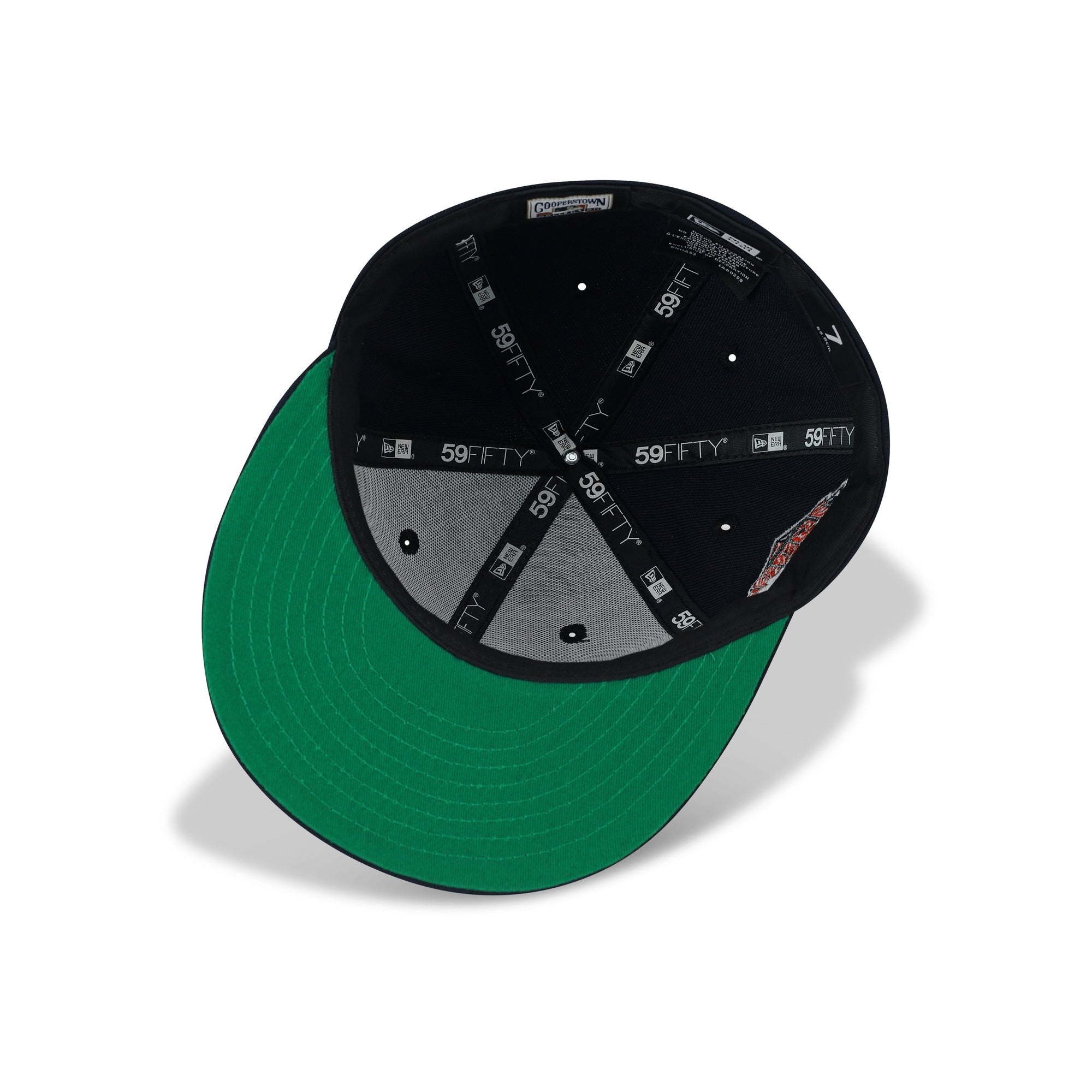 New Era Atlanta Braves Fitted Green Bottom "Navy Red White" (1999 World Series Embroidery)