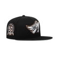 New Era L.A. Anaheim Angels Fitted Grey Bottom "Black White Copper" (50th Anniversary Embroidery)