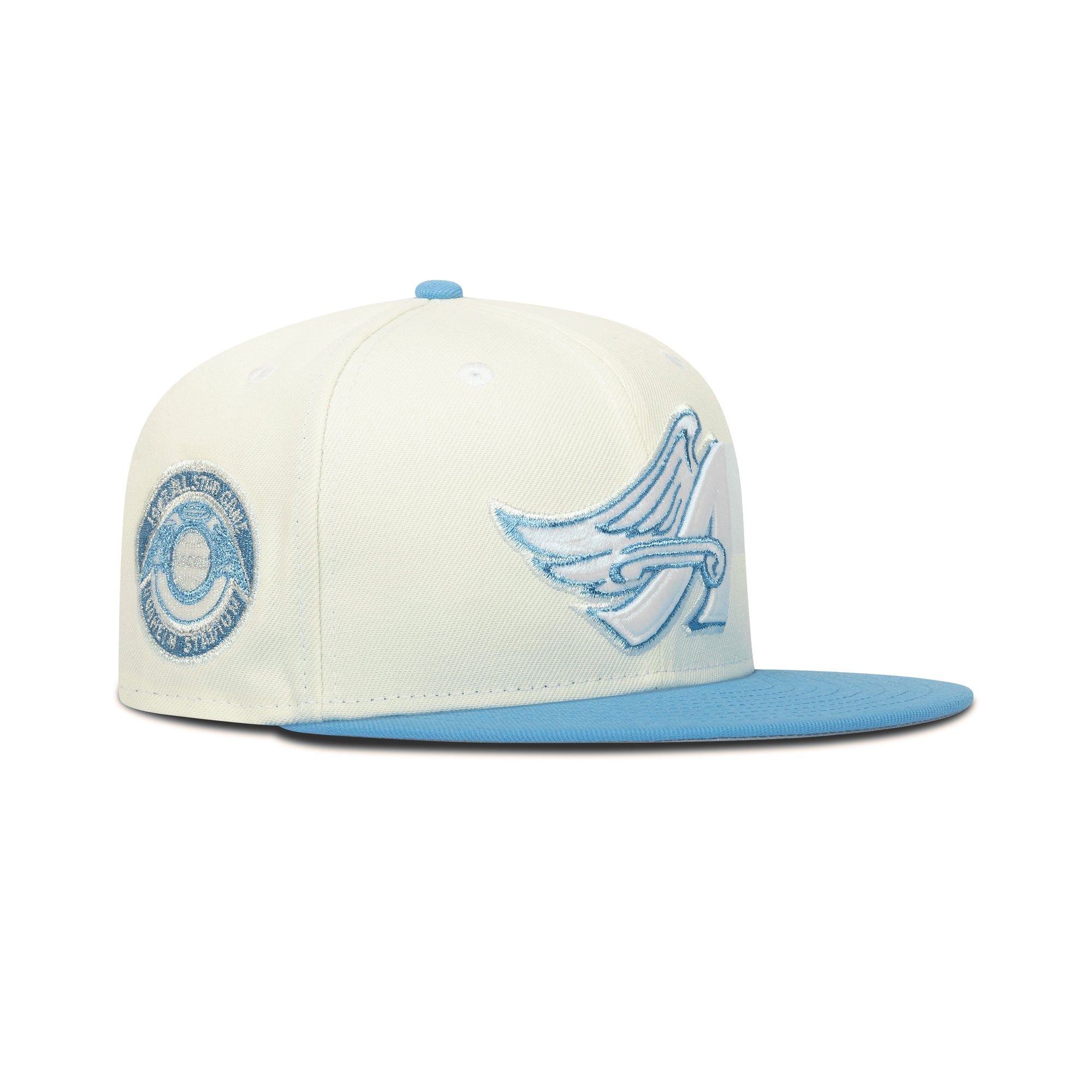 New Era L.A. Anaheim Angels Fitted Grey Bottom "Cream Sky" (1967 All Star Game Embroidery)