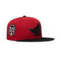 New Era L.A. Anaheim Angels Fitted Grey Bottom "Red Black" (50th Anniversary Embroidery)