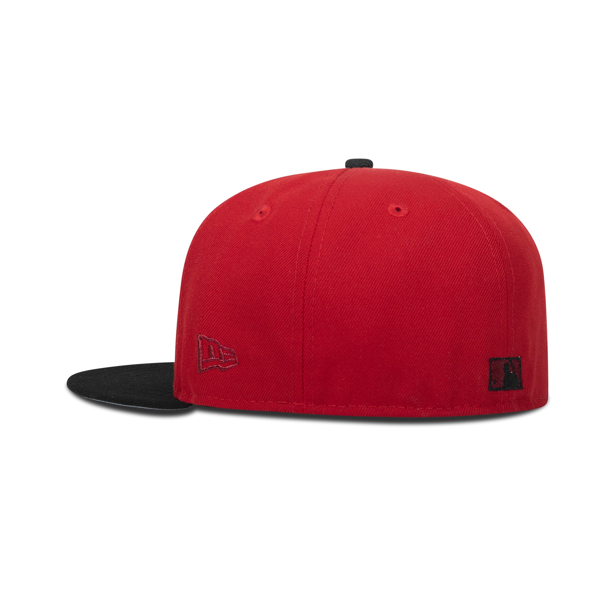 New Era L.A. Anaheim Angels Fitted Grey Bottom "Red Black" (50th Anniversary Embroidery)
