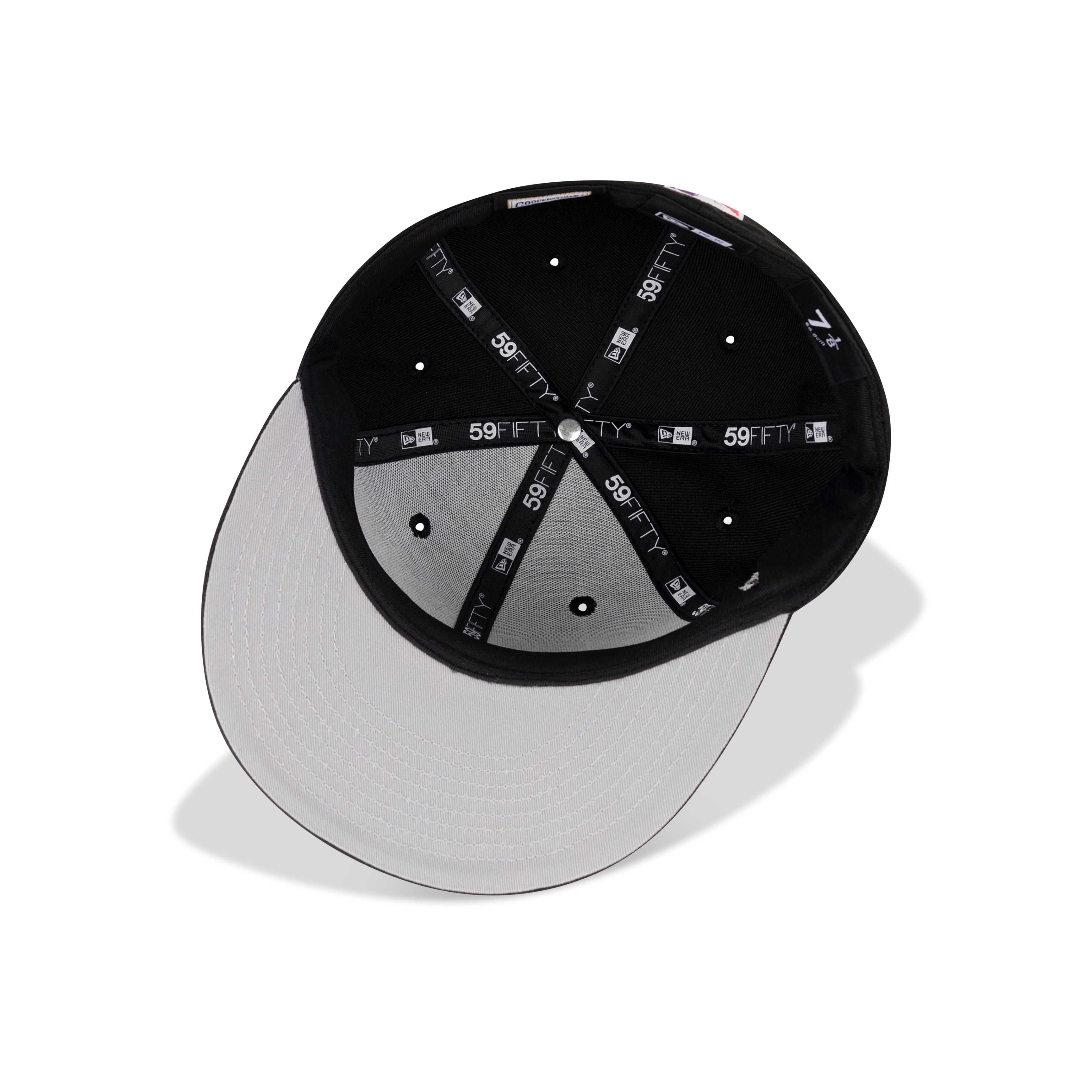 New Era L.A. Anaheim Angels Fitted Grey Bottom "Black Aluminum Lava purple" (2010 All Star Game Embroidery)