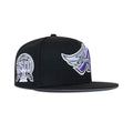 New Era L.A. Anaheim Angels Fitted Lavender Bottom "Black Purple" (1961-2011 50th Aniversary Embroidery)