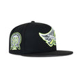 New Era L.A. Anaheim Angels Fitted Grey Bottom "Black Lime" (1961-2011 50th Aniversary Embroidery)