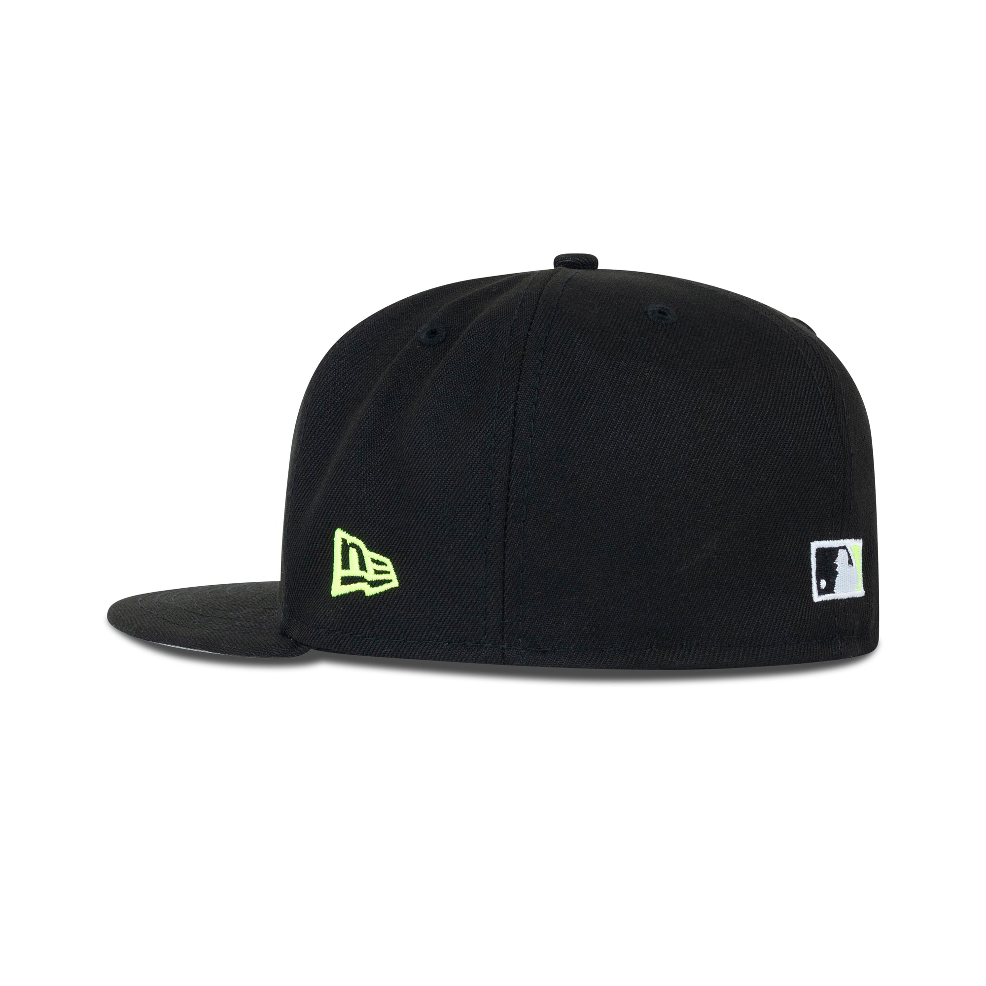 New Era L.A. Anaheim Angels Fitted Grey Bottom "Black Lime" (1961-2011 50th Aniversary Embroidery)