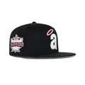 New Era L.A. Anaheim Angels Fitted Pink Bottom "Black Pink White" (2002 World Champions Embroidery)