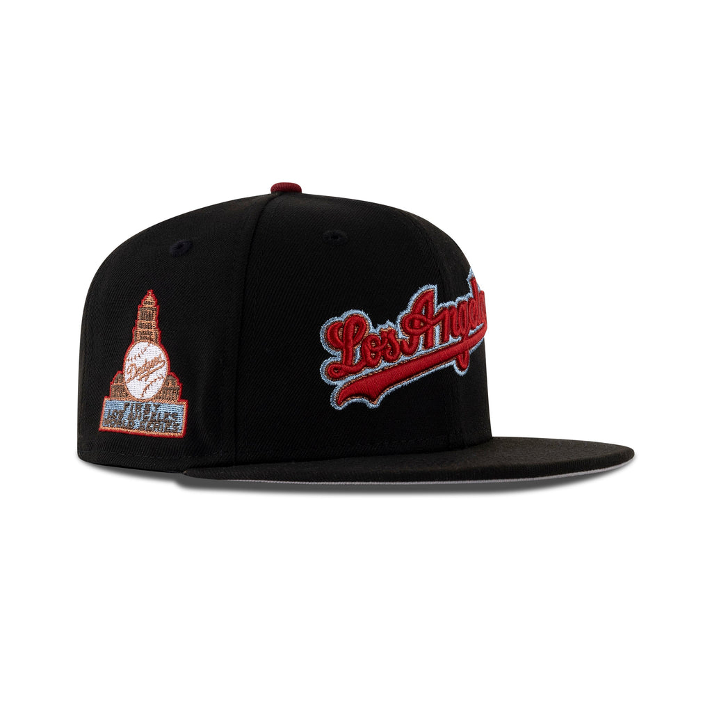 New Era Los Angeles Dodgers Fitted Grey Bottom "Black Red Metallic Blue Copper" (First World Series Embroidery)