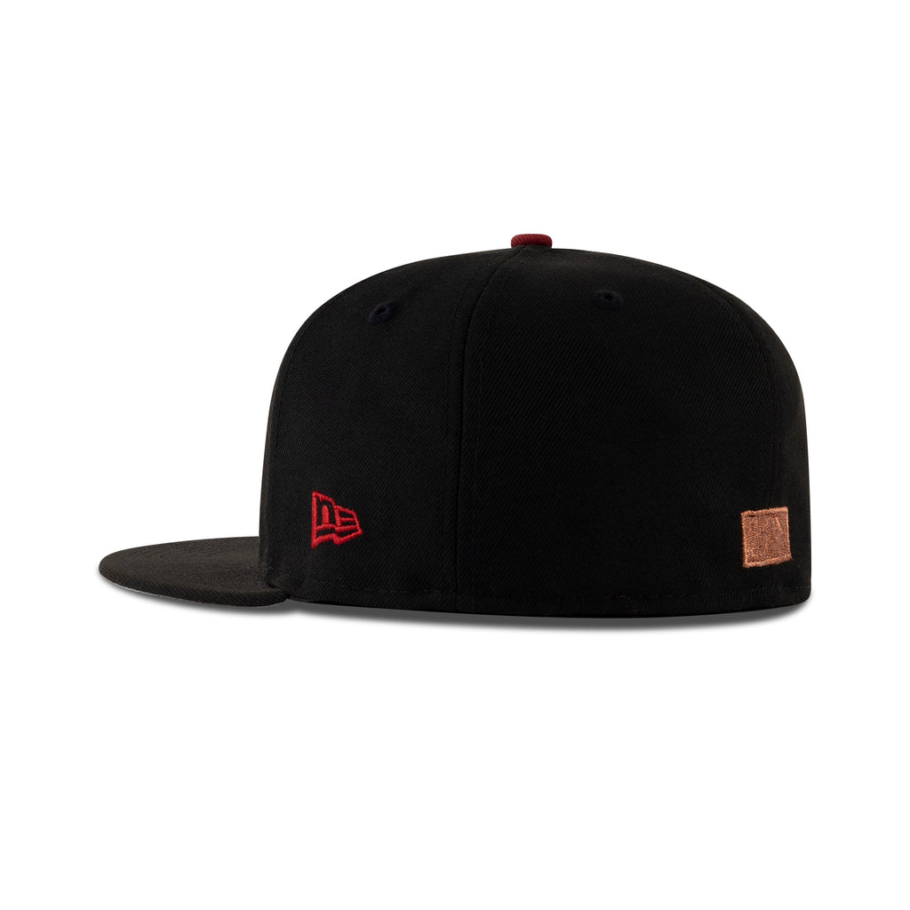 New Era Los Angeles Dodgers Fitted Grey Bottom "Black Red Metallic Blue Copper" (First World Series Embroidery)