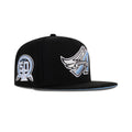 New Era L.A. Anaheim Angels Fitted Sky Bottom "Black Sky" (1961-2011 50th Aniversary Embroidery)