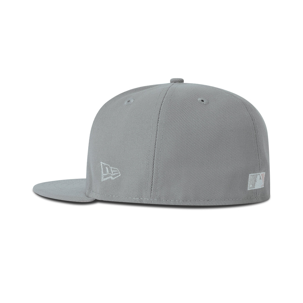 New Era L.A. Anaheim Angels Fitted Pink Bottom "Grey Pink" (25th Anniversary Embroidery)