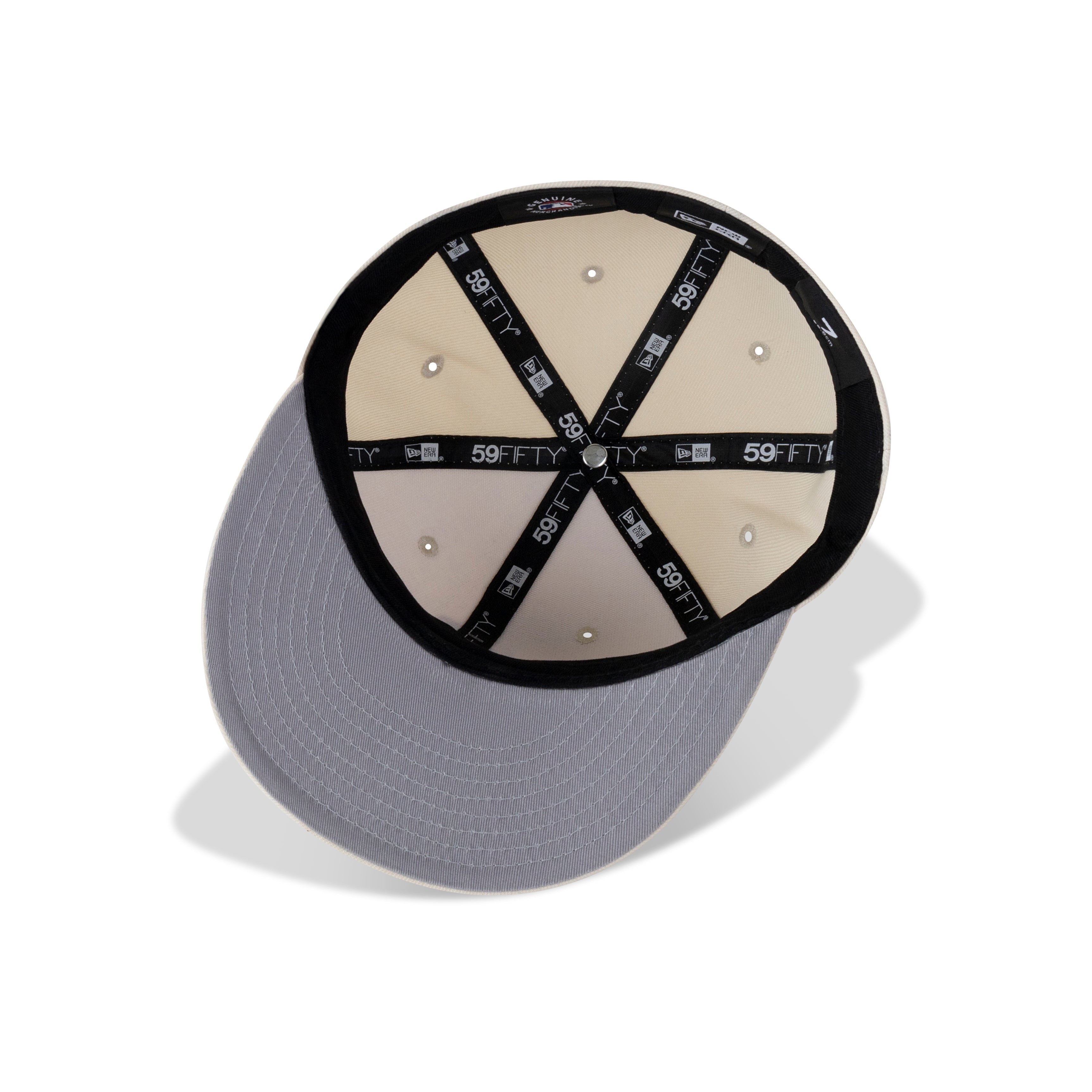 New Era L.A. Anaheim Angels Color Pack Fitted Grey Bottom "Light Cream"