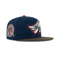 New Era L.A. Anaheim Angels Fitted Sky Bottom "Navy Brown Silver Red" (1961-2011 50th Aniversary Embroidery)