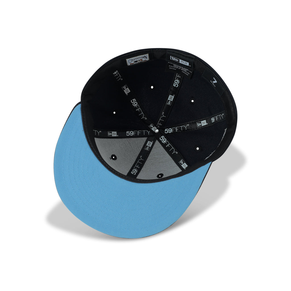 New Era L.A. Anaheim Angels Fitted Sky Bottom "Navy Sky White" (50th Anniversary Embroidery)