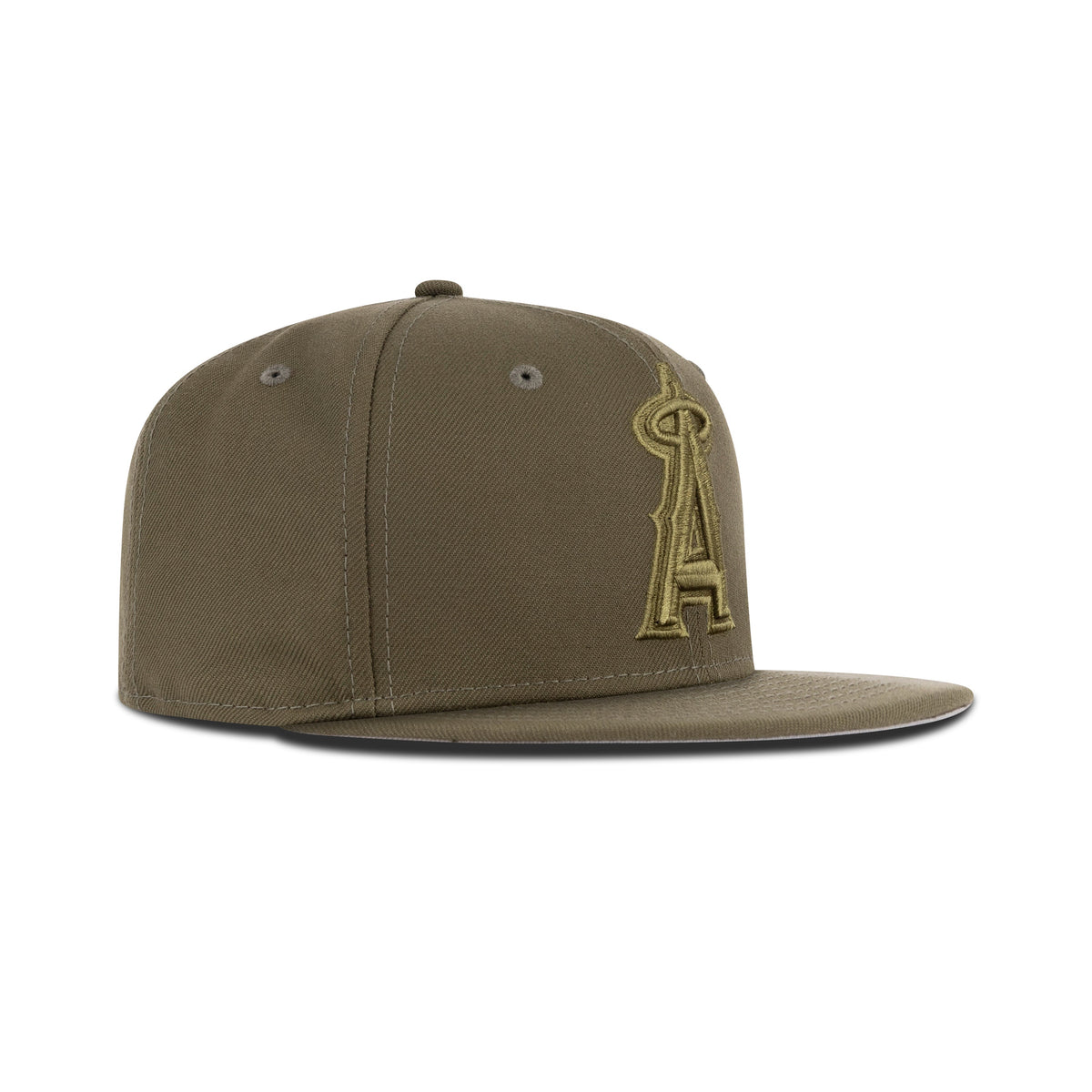 New Era Anaheim Angels Color Pack Fitted Grey Bottom "Olive"