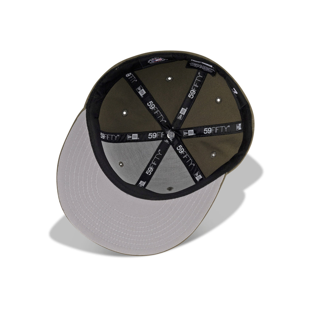 New Era Anaheim Angels Color Pack Fitted Grey Bottom "Olive"
