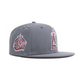 New Era Anaheim Angels Fitted Gray Bottom "Storm Gray Metallic Black Pearl GS Red" (40th Season Embroidery)