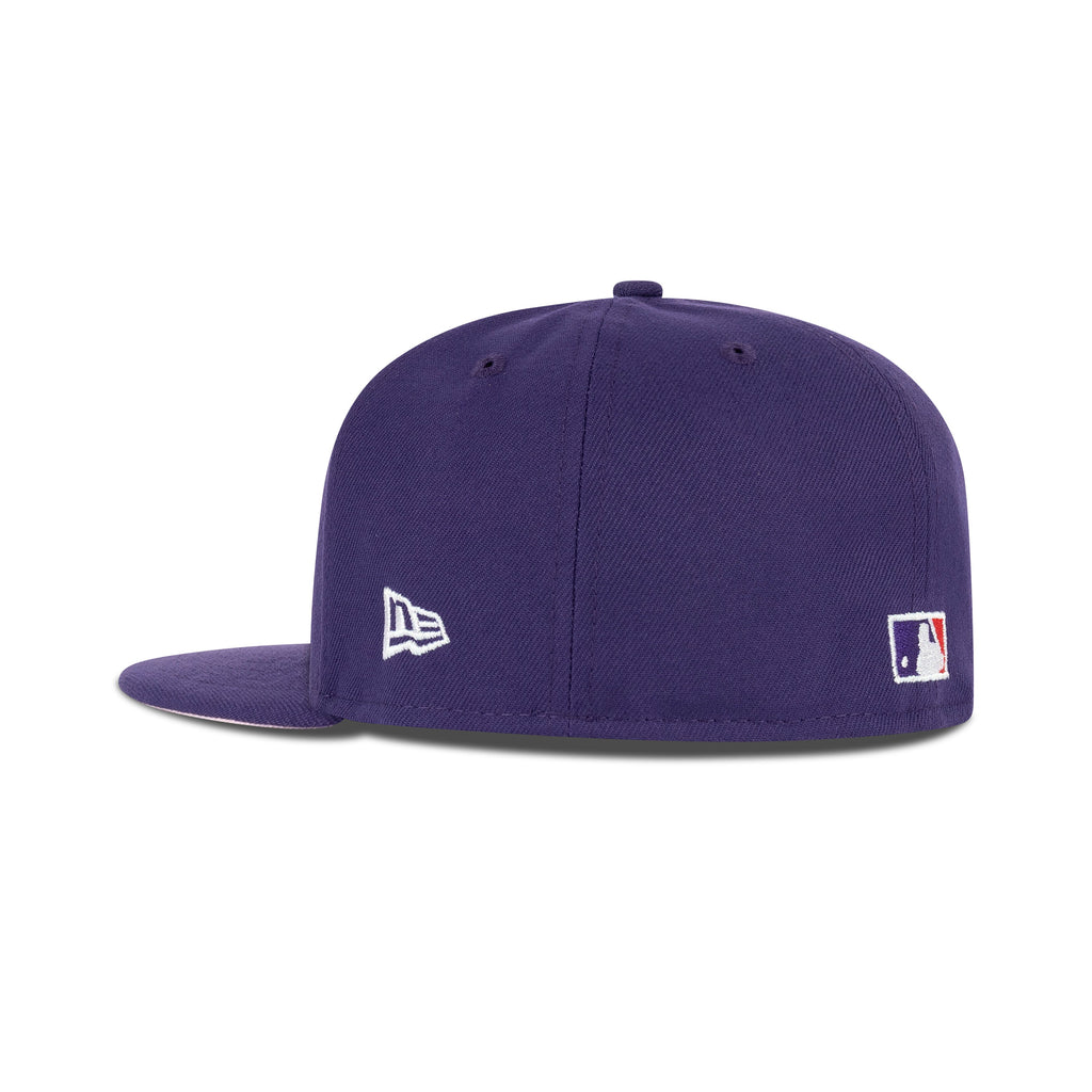 New Era L.A. Anaheim Angels Upside Down Logo Fitted Pink Bottom "Purple Front Door Red Pink" (2010 All Star Game Embroidery)