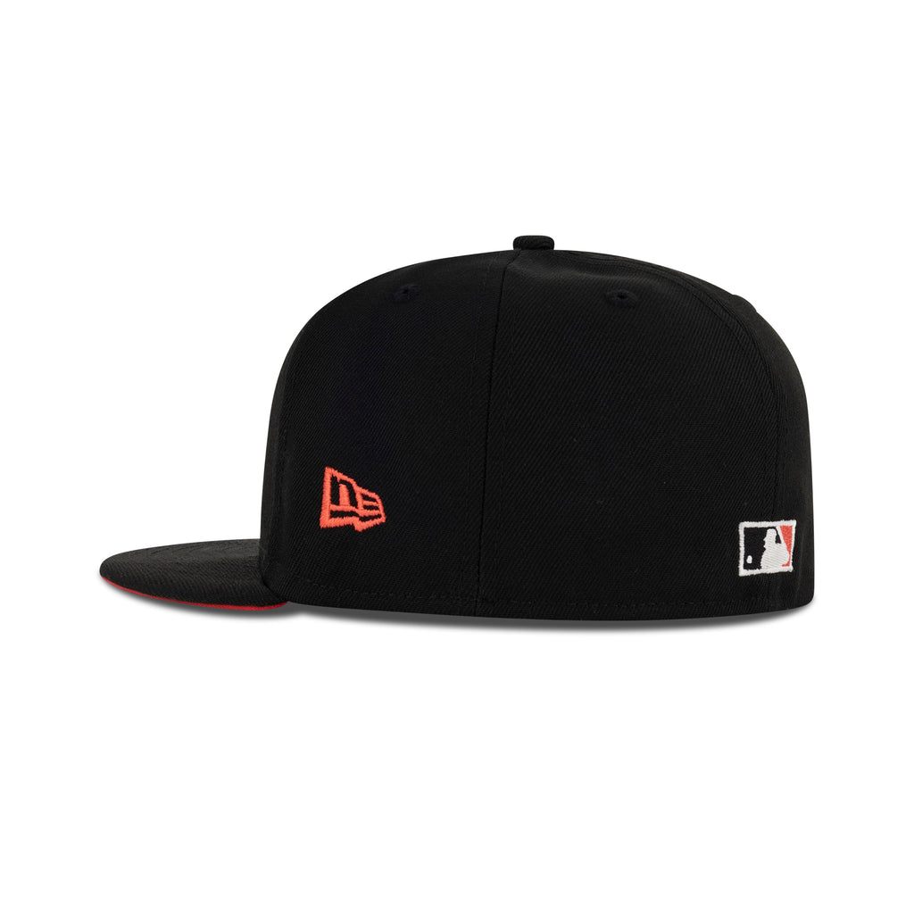 New Era Houston Astros Fitted Lava Red Bottom "Black Lava Red" (1962-2006 Celebrating 45 Years Embroidery)