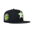 New Era Houston Astros Fitted Grey Bottom "Black White Lime" (40th Anniversary Embroidery)