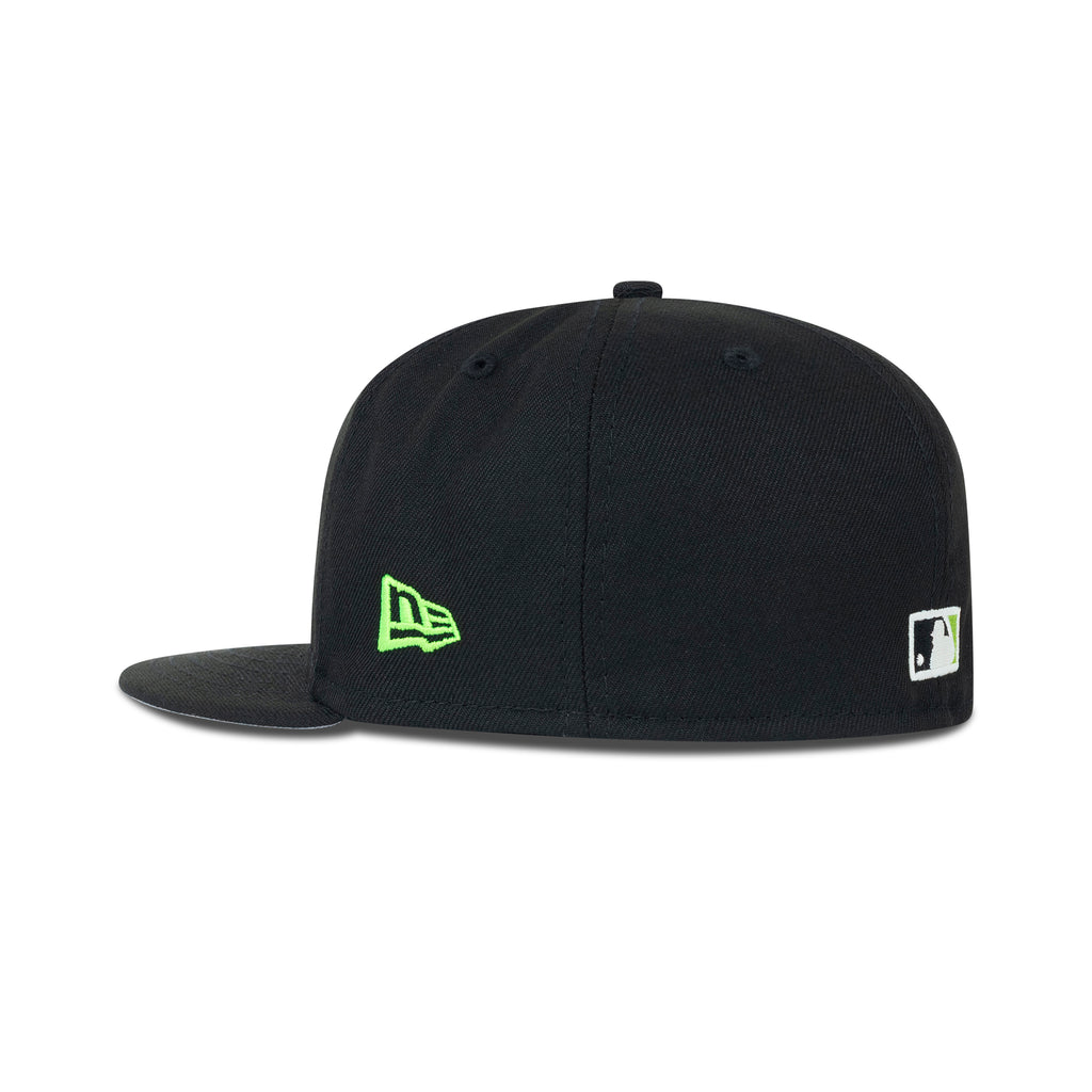 New Era Houston Astros Fitted Grey Bottom "Black White Lime" (40th Anniversary Embroidery)
