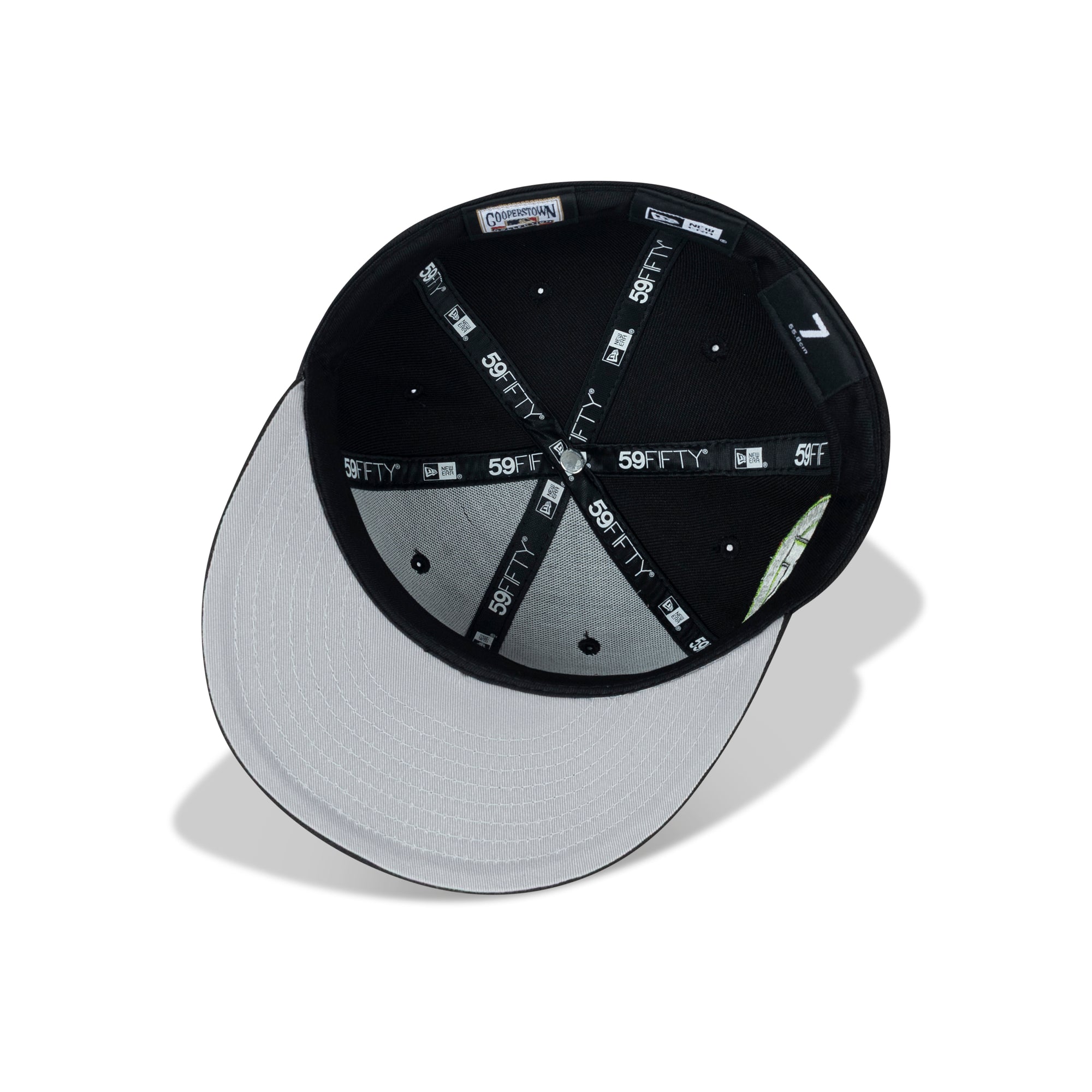 New Era Houston Astros Fitted Grey Bottom "Black White Lime" (40th Anniversary Embroidery)