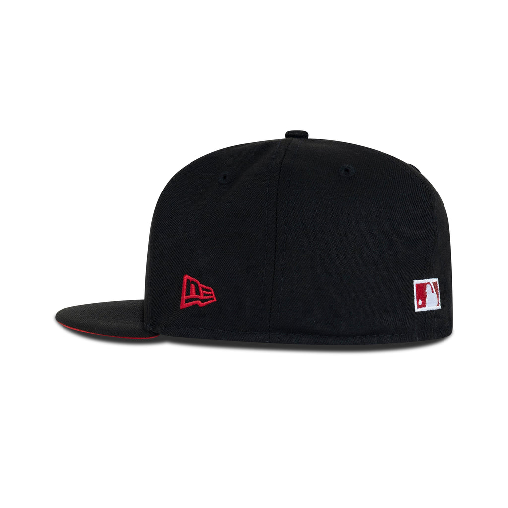 New Era Houston Astros Fitted Red Bottom "Black Metallic Red" (1965-2010 45th Anniversary Embroidery)