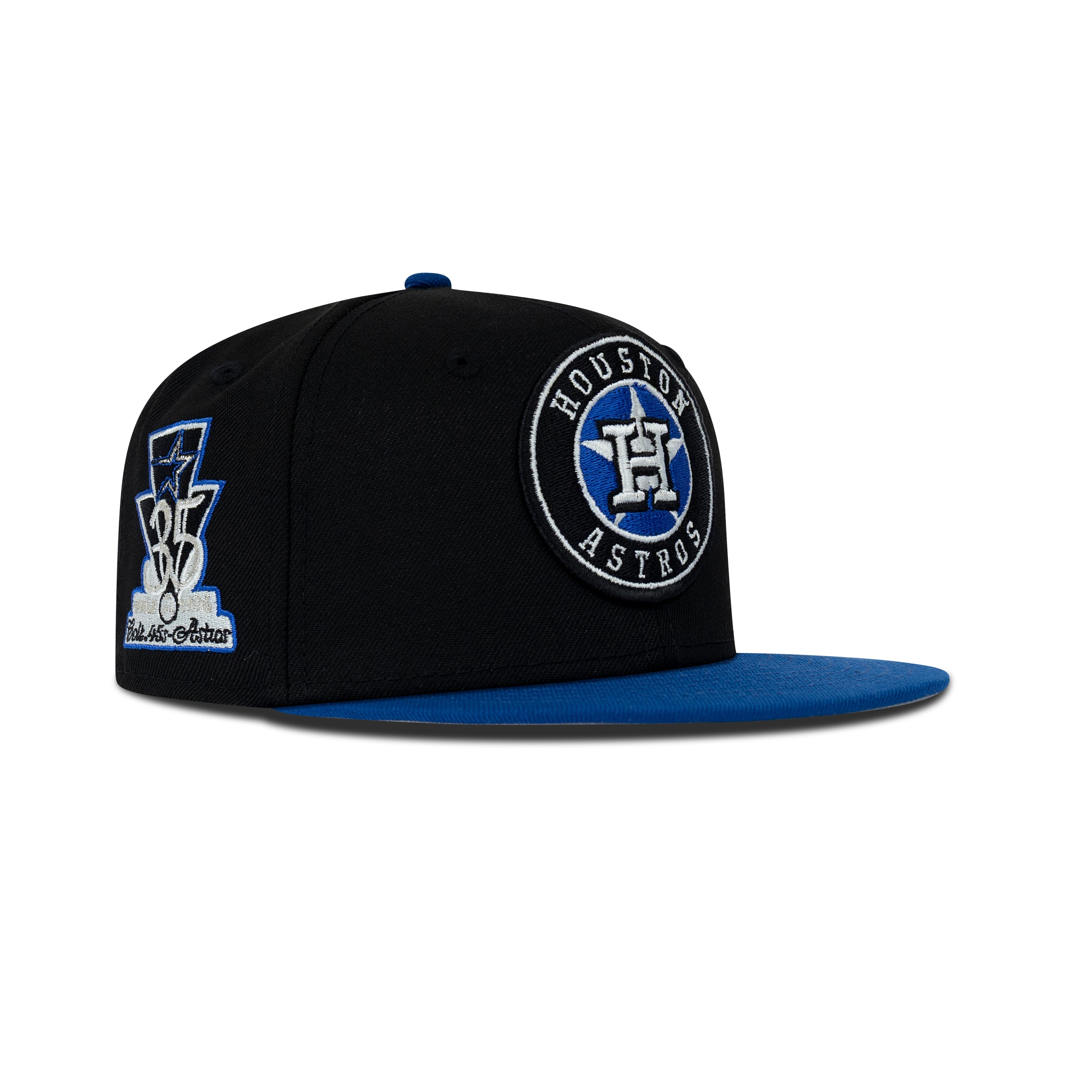 New Era Houston Astros H Logo Fitted Grey Bottom "Black Royal" (35th Anniversary Embroidery)