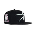 New Era Houston Astros Fitted Pink Bottom "Black White Metallic" (1962-1996 35th Anniversary Embroidery)
