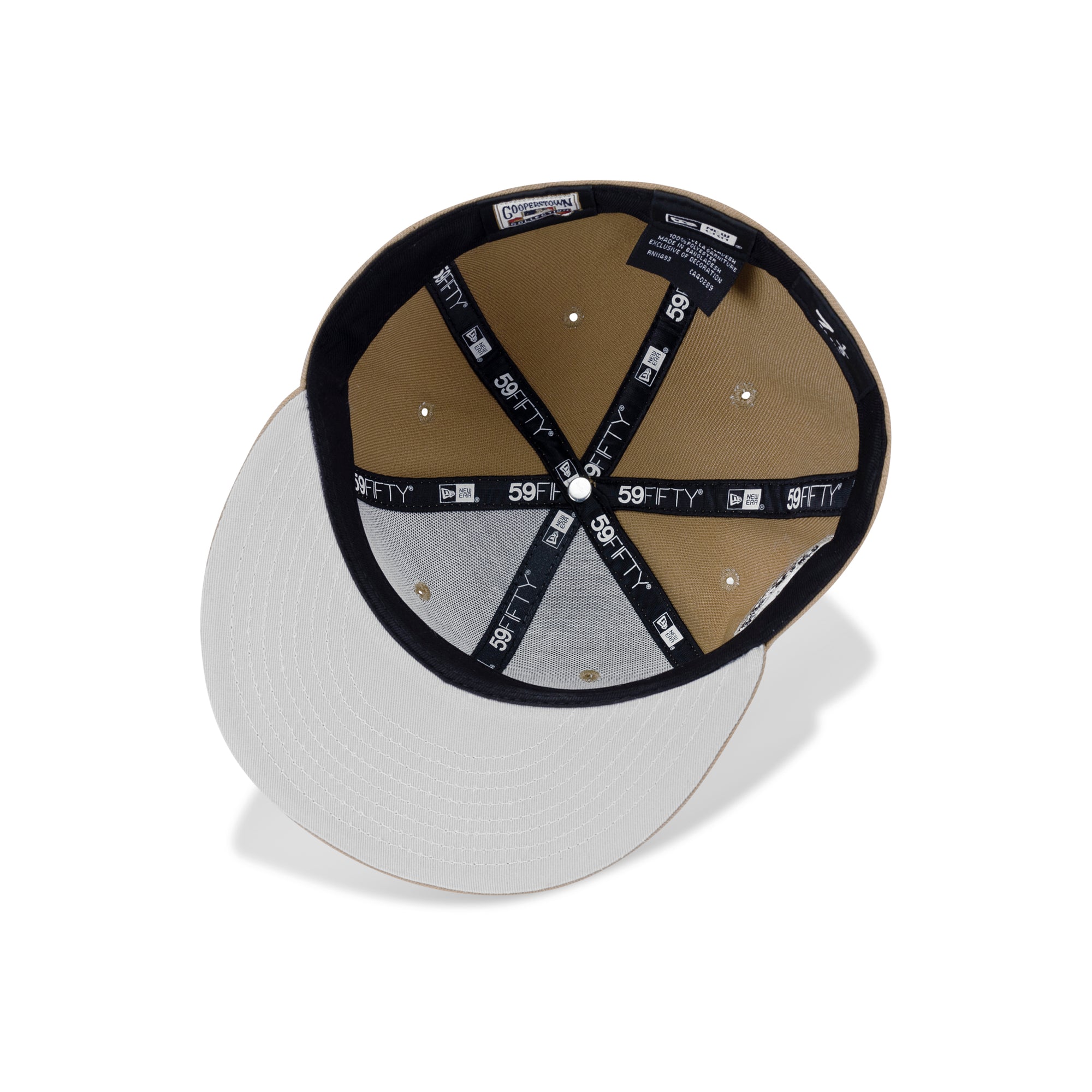 New Era Houston Astros Fitted Grey Bottom "Khaki Black" (1962-2006 Houston Embroidery)