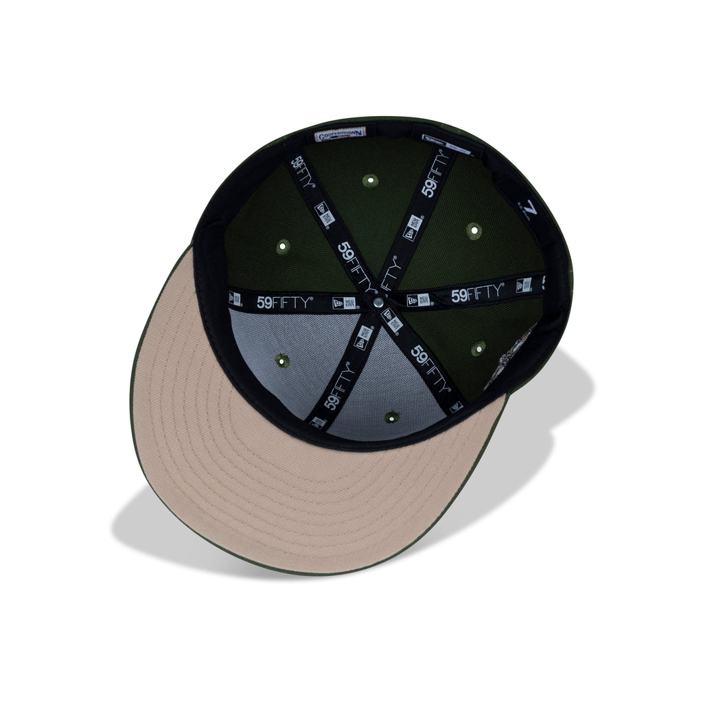 New Era Houston Astros Fitted Beige Bottom "Dark Green White Copper" (1986 All Star Game Embroidery)