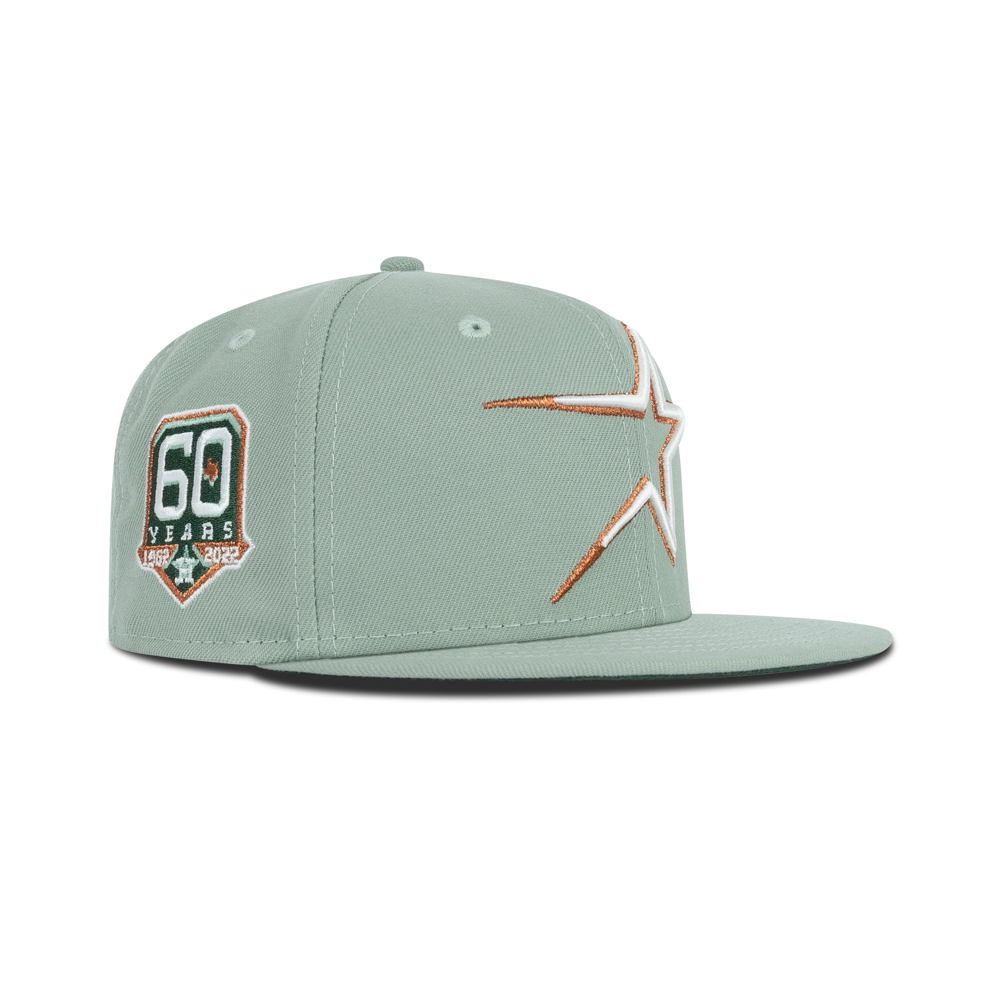 New Era Houston Astros Fitted Green Bottom "Everest Cilantro Ivory Copper" (1962-2022 60 Years Embroidery)