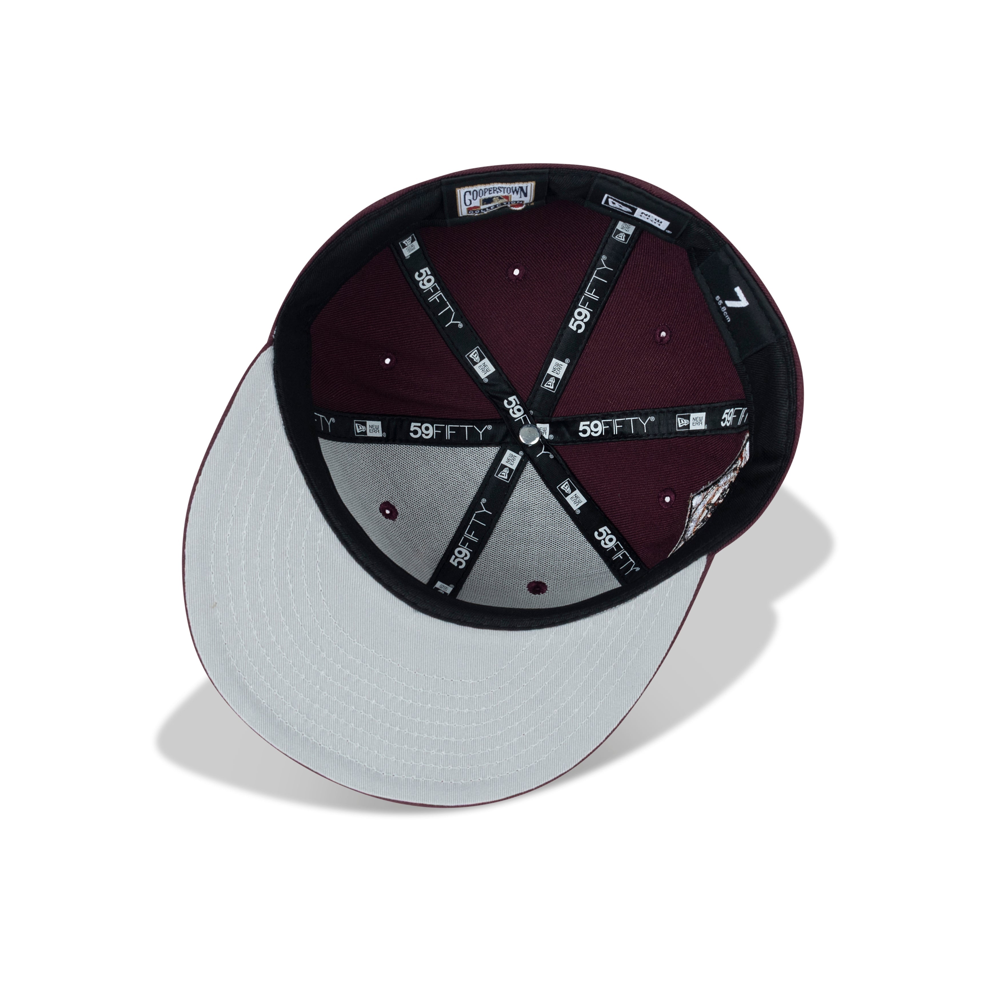 New Era Houston Astros Fitted Grey Bottom "Maroon Copper" (1962-1986 Silver Anniversary Embroidery)
