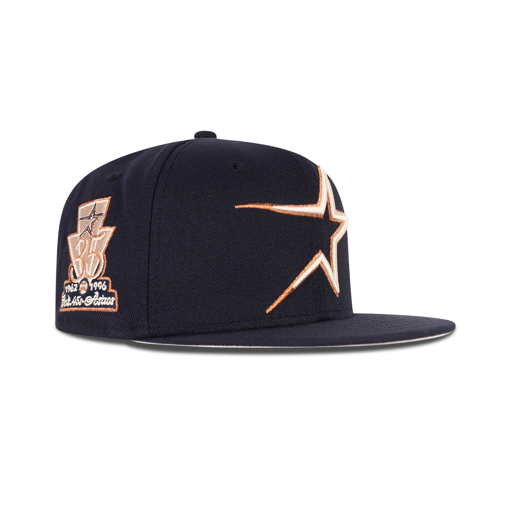New Era Houston Astros Fitted Stone Bottom "Navy Stone Copper" (1962-1996 35th Anniversary Embroidery)