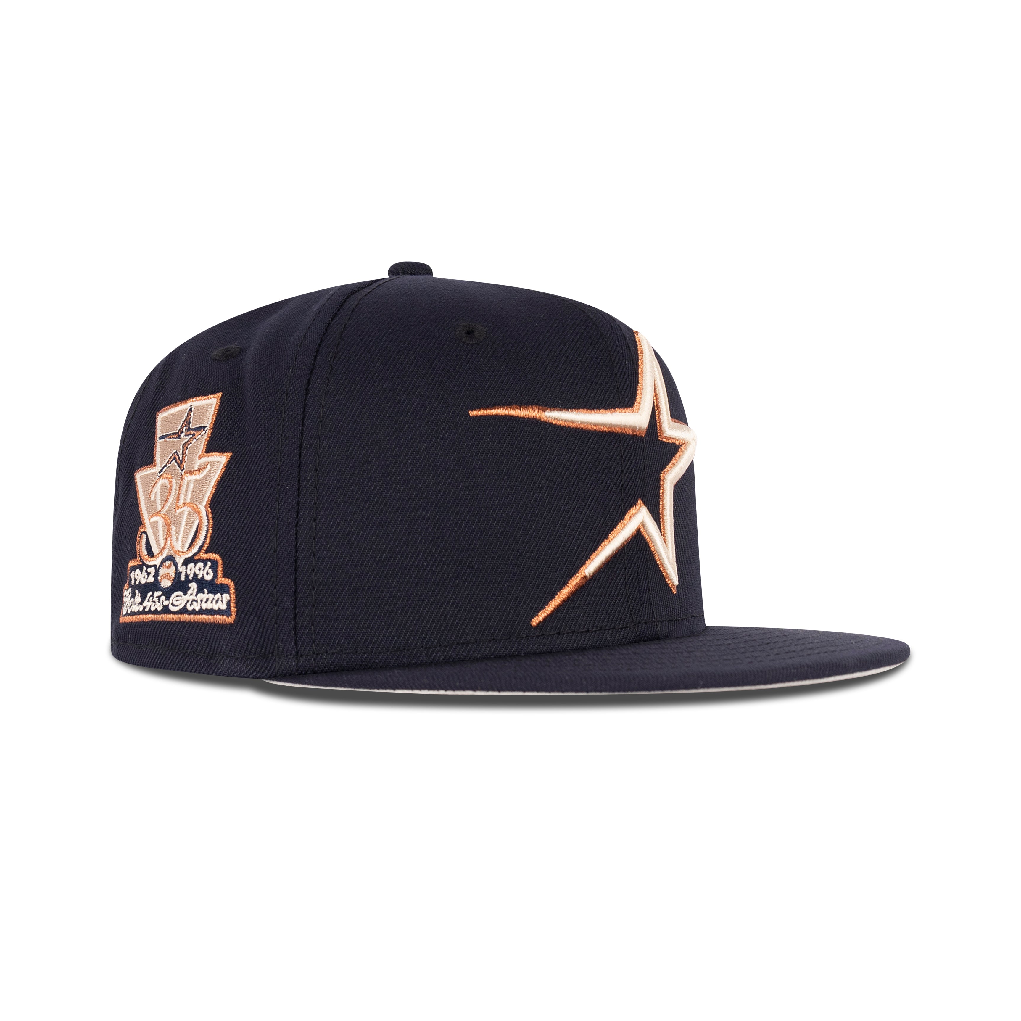 New Era Houston Astros Fitted Stone Bottom "Navy Stone Copper" (1962-1996 35th Anniversary Embroidery)