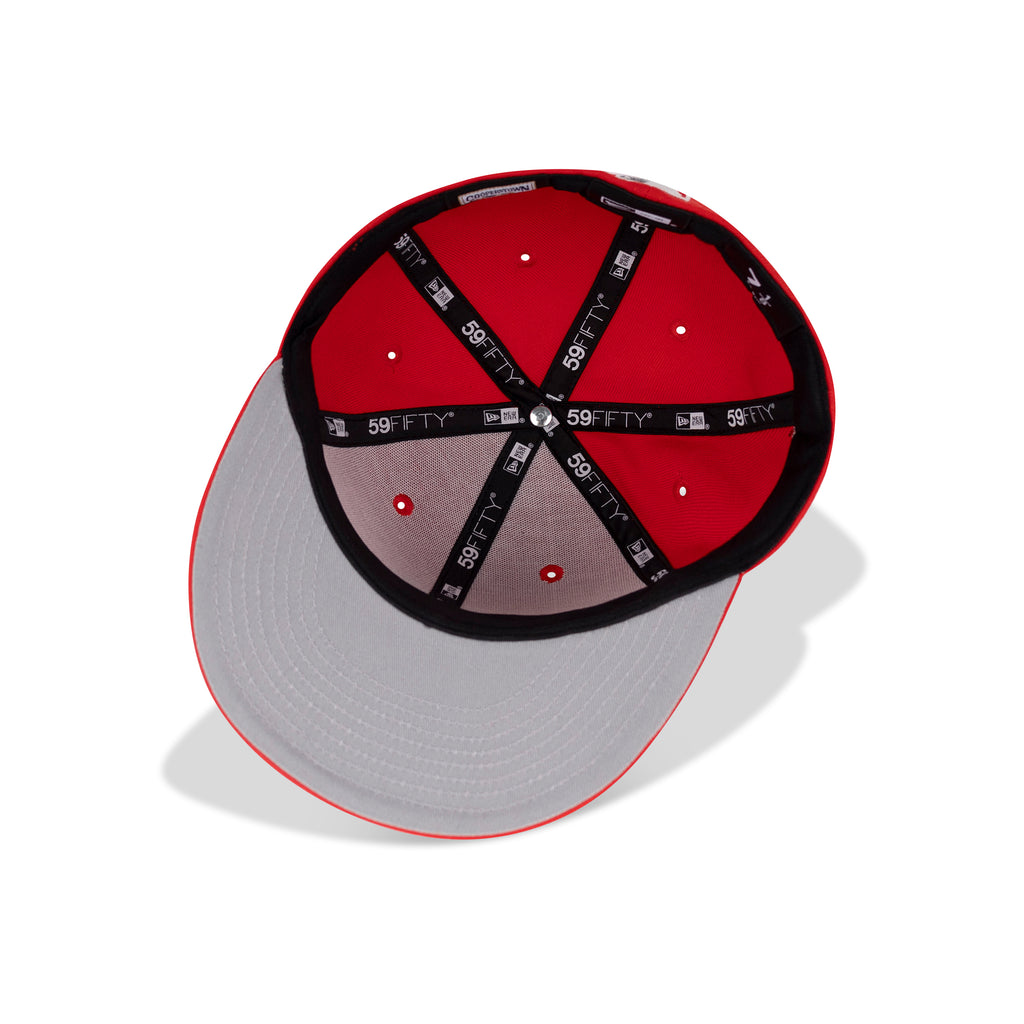 New Era Houston Astros Fitted Grey Bottom "Red Metallic Aluminum" (2004 All Star Game Embroidery)